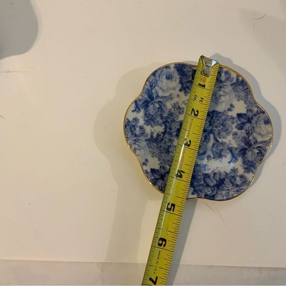 A Special Place Roses blue Cup And Saucer With A Butterfly Handle A3 - Picture 10 of 10